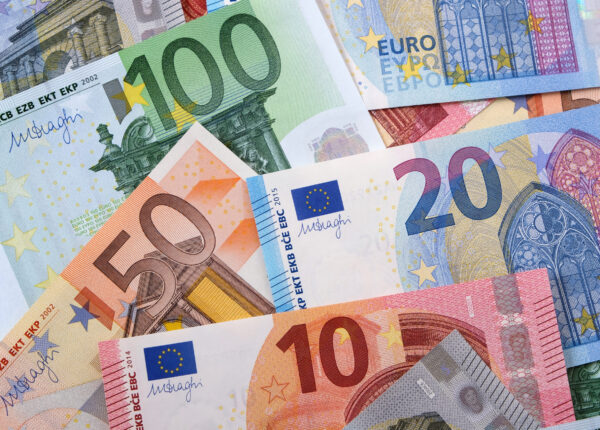 Various different Euros background